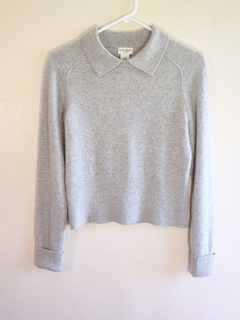 Club Monaco Cashmere Sweater Medium Classic Luxe Quiet Luxury Minimalist Capsule - Picture 6 of 12